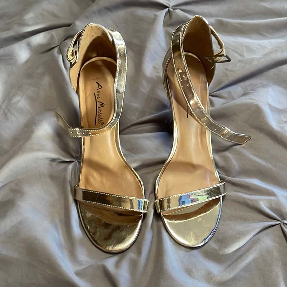 Gold heels